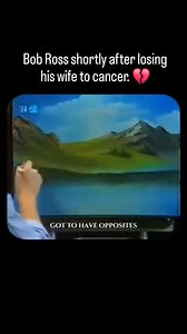 15K views · 641 reactions | Art can be a tangible way to sit with and move with grief. Do you have an artistic or craft practice that allows you to be with your loss? Found via @thoughtsfired_ “Shortly after losing his wife, Bob Ross returned to painting, using his art as a way to cope with grief. With each brushstroke, he transformed pain into peaceful landscapes, showing the healing power of creativity. ” #Art #Death #Cancer | TalkDeath | Facebook