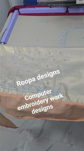 computer embroidery work designs Roopa designs