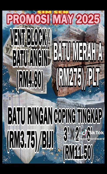 Promosi Hardware Kuala Pilah Mei 2025 - Harga Murah