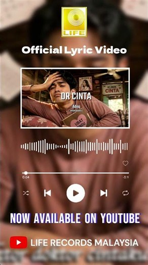 Adeq - Dr Cinta (Official Lyric Video) is now available on YouTube!