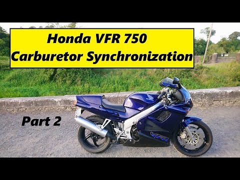 Honda VFR 750 Carburetor Synchonization (Balancing) - Part 2