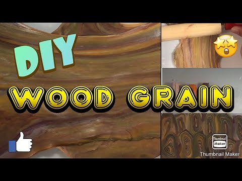 POLYMER CLAY WOOD GRAIN PATTERN TUTORIAL