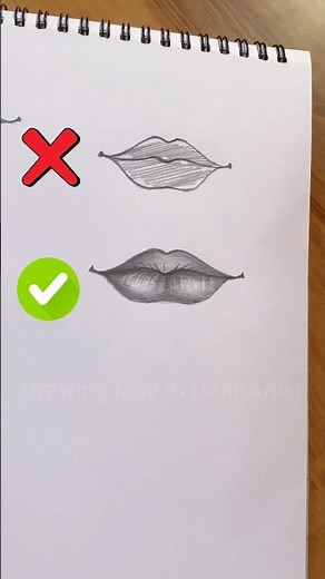 How To Make Lips #lips #drawing #lipsdrawing #sketch #art #tutorial #trending #shorts #artist