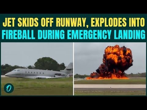 Private Jet CRASHES, Turns Into ‘FIREBALL’ During Emergency Landing At La Romana Airport