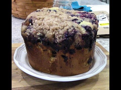 How to make a blueberry cake in a bread machine