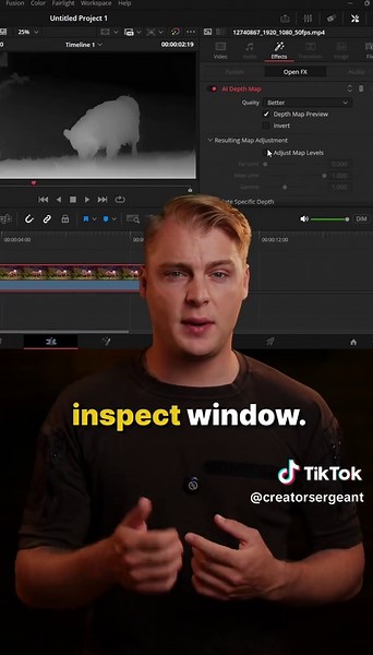 How to use the Depth Map in the DaVinci Resolve Studio V20