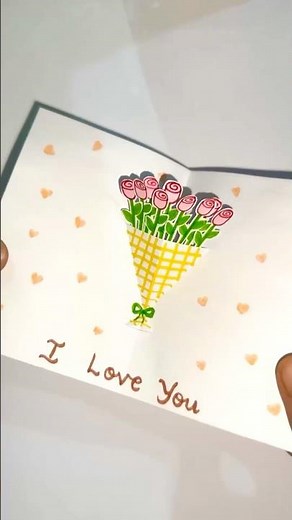 DIY Flower Bouquet Pop up Card | Easy Card Ideas #diy #diycard #popupcard #craft #diygift