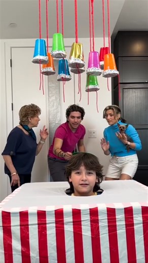 Family carnival game that gets out of control