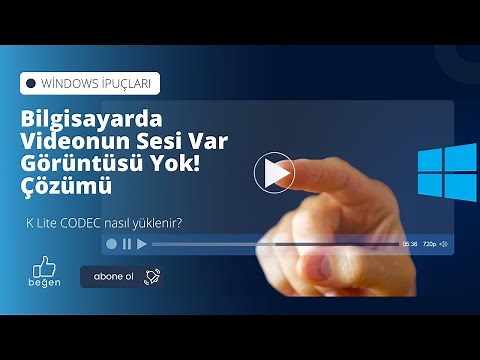 Bilgisayarda Videonun Sesi Var Görüntüsü Yok! Çözümü *** K Lite CODEC nasıl yüklenir?