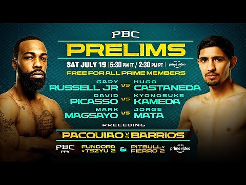 LIVE BOXING: Pacquiao vs. Barrios Prelims | #PacquiaoBarrios