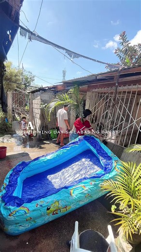 mini vlog 🏡 • swimming day muna sa inflatable pool para naman mawala ang banas 🥵 #minivlog #adayinmylife #swimmingpool