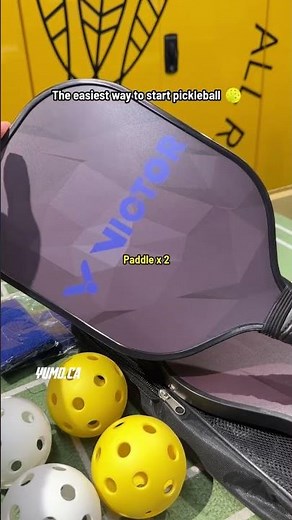 VICTOR Pickleball Graphite Racket & Ball Set