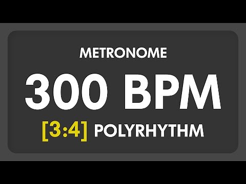 300 BPM - 3:4 PolyRhythm Metronome
