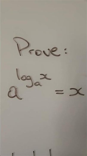 How to prove log identity a^log_a(x)=x