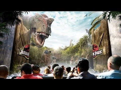 Jurassic Park River Adventure - the full ride experience