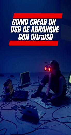 ☝Como crear un USB de arranque con UltraISO #informatica #windows #informaticatutorial #usb #tips