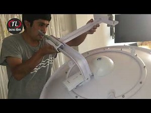 VIDEOTUTORIAL INSTALACION ANTENA Ubiquiti AC de 34DBI with Radio Air Fiber 5x HD