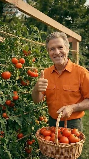Build This DIY Trellis for Perfect Tomatoes 🍅 #sustainableliving #growingtomatoes