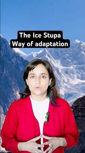 The Ice Stupa: How Ladakh Is Fighting Climate Change with Ice! ❄️💧 #facts