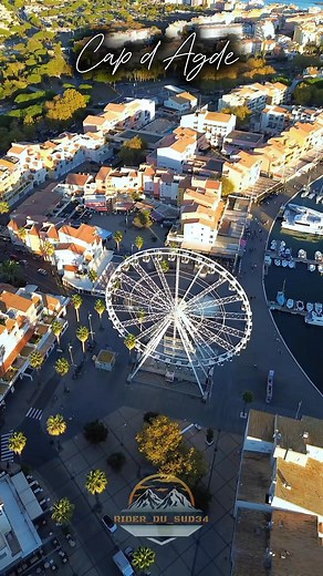 Cap d’Agde la grande roue RIDER_DU_SUD34 @Ridersportextreme34 @DJI France @DJI Official @Cap d’Agde Méditerranée #fyp #mediterranean #occitanie #mer #travel | Rider Du Sud