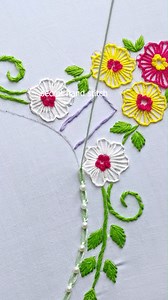 ✨how to do embroidery cable chain stitch || Basic embroidery 🌺🪡#reelsviralシfb #design #trend | Secret Hand Stitch