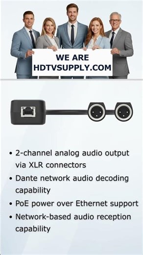 Zenty ZT-473 Dante 2CH Analog Audio with PoE (XLR) Decoder