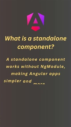 Standalone Component #angular #programming #frontend #shorts