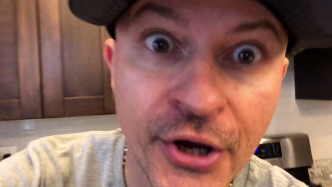 The clown came back - security footage!