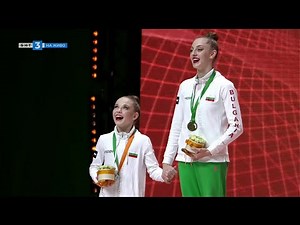 Европейска титла на обръч за Боряна Калейн! Награждаване - Художествена гимнастика Будапеща 2024