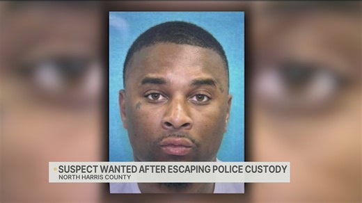 Suspect wanted after escaping police custody in north Harris County