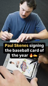 357K views · 2.3K reactions | Behind the scenes: Paul Skenes signing the card everybody’s talking about ✍️ | Topps | Facebook