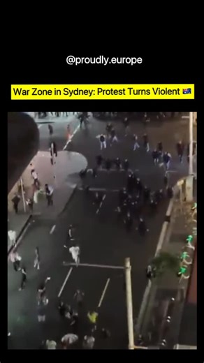🇪🇺 on Instagram: "Sydney is currently in chaos as violent protesters block streets and attack businesses and bystanders. Police are working to regain control, but the city looks like a war zone. Residents are shocked by the scale of destruction and lawlessness. #SydneyNews #UrbanChaos #StreetViolence #PoliceAction #BreakingNews"