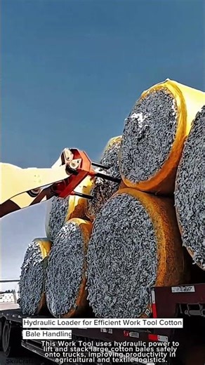 Hydraulic Loader for Efficient Work Tool Cotton Bale Handling for time saving work