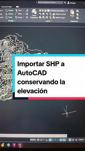 Importar un #shapefile en #AutoCAD conservando los valores de elevación o la cota #ArcGIS #SHP
