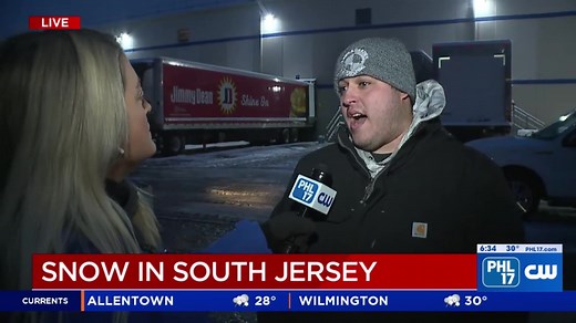 PHL17’s Alyssa Cristelli joins her husband on the job in South Jersey as crews clear snow