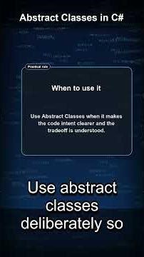 Confused about abstract classes in C#?#dotnet #coding #programming #chatgpt #csharp #viral #ai #code