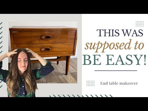 Dixie End Table Makeover | Furniture Flip using Gel Stains