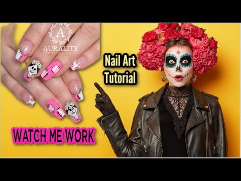 Watch Me Work | Day of the Dead | Nail Art Tutorial