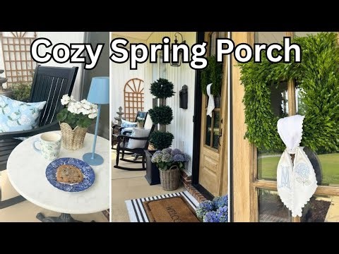 The Coziest Spring Porch Makeover 🌸 | Front Porch Decor Ideas!!