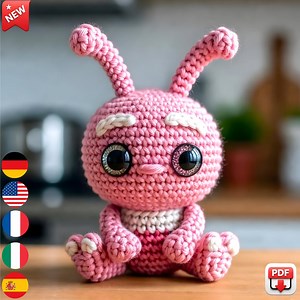 Amigurumi Alien Crochet Pattern PDF | 16 Cm Baby Animal | Cute Small Plush Toy | Beginner Friendly | Gift Idea - Etsy