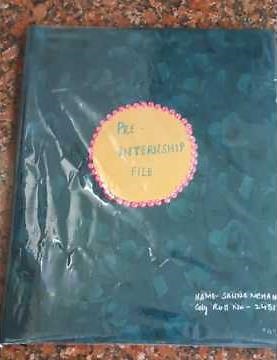 Pre Internship file F 1.4.. B.ed sem1 Pre-internship file Potohar school#B.ED#art #INTERSHIP