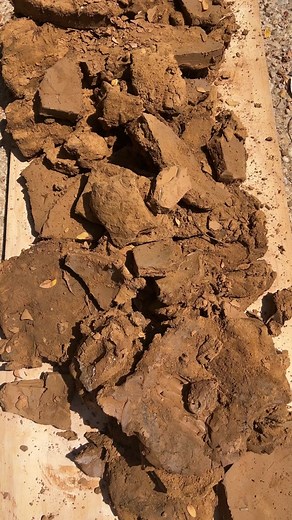 Processing wild clay that I found - PART 2 - “Wet Processing” method. In part 1, I found the most beautiful wild clay & now I need to process it. Fortunately for me, the clay I found was very pure & didn’t have a lot of rocks, silt, twigs, etc but I treated it as if it did. I did not add any temper to my wild clay (which is sand or other non plastic materials) that’s added to clay to prevent shrinkage and cracking during drying & firing of the vessels. The clay I found had sand in it & that’s wh