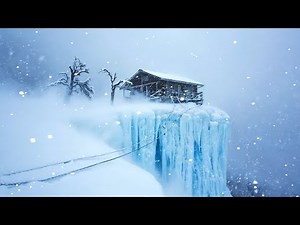 BRUTAL ARCTIC WINTER at Night with EXTREME COLD & snowstorms for sleeping. DEEP FREEZE SLEEP STORM