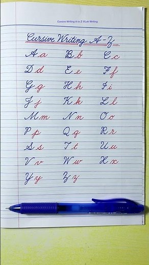 How to write in Cursive | Cursive writing A to Z | ABCD | Cursive abcd |Cursive handwriting practice