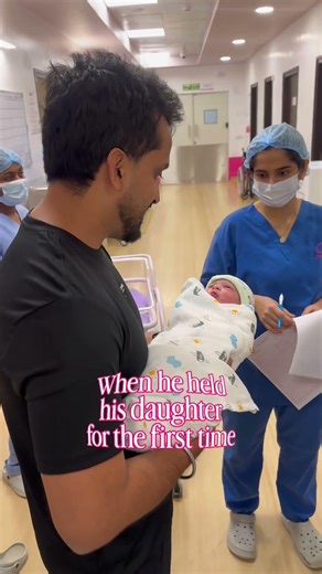 You think it’s just another moment, until you see him hold his baby for the first time #fatherhood