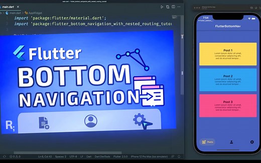 Flutter按钮导航 | Flutter Bottom Navigation with Nested Routing (Auto Route)