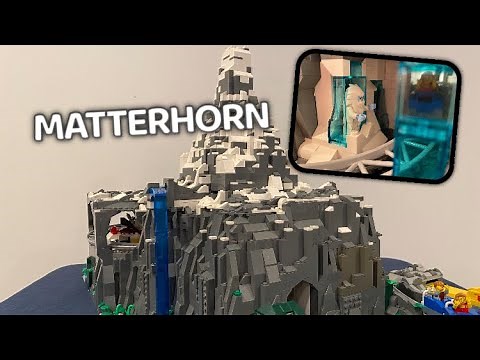 LEGO Matterhorn Bobsleds coaster Disneyland ride