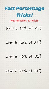 2.7K views · 42 reactions | Fast Percentage Tricks: Quick Methods for Instant Calculations! | ORC Online Review PH | Facebook