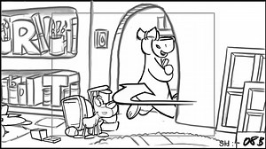 PBS Word World Storyboard / Bear's Bobsled