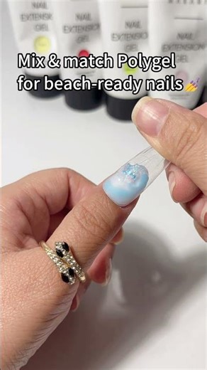 Summer nails made easy with Makartt polygel💅